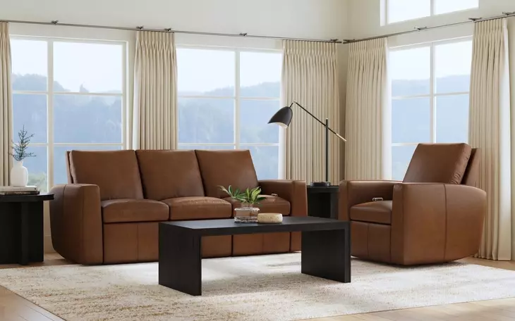 Aria Sedona Brown 85" Zero Gravity Power Reclining Sofa with USB Charging