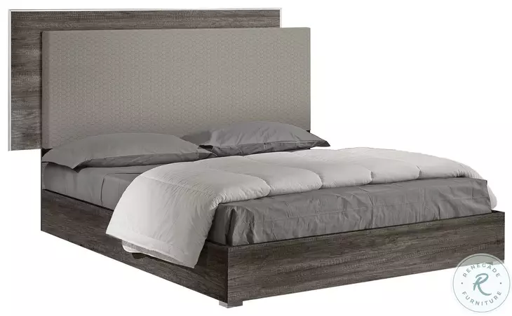 Portofino Canyon Oak Lacquer Queen Platform Bed