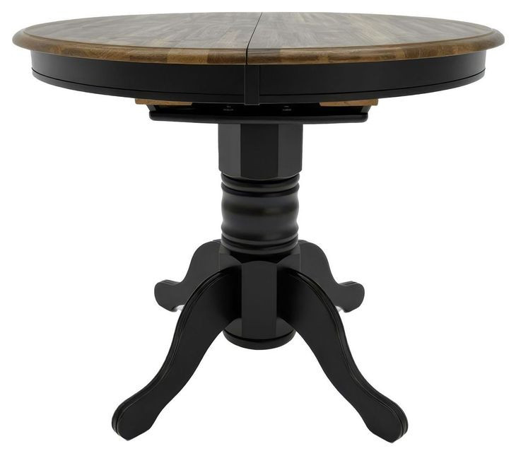 Savannah Crossing Antique Honey and Black 57" Extendable Rectangular Gathering Table