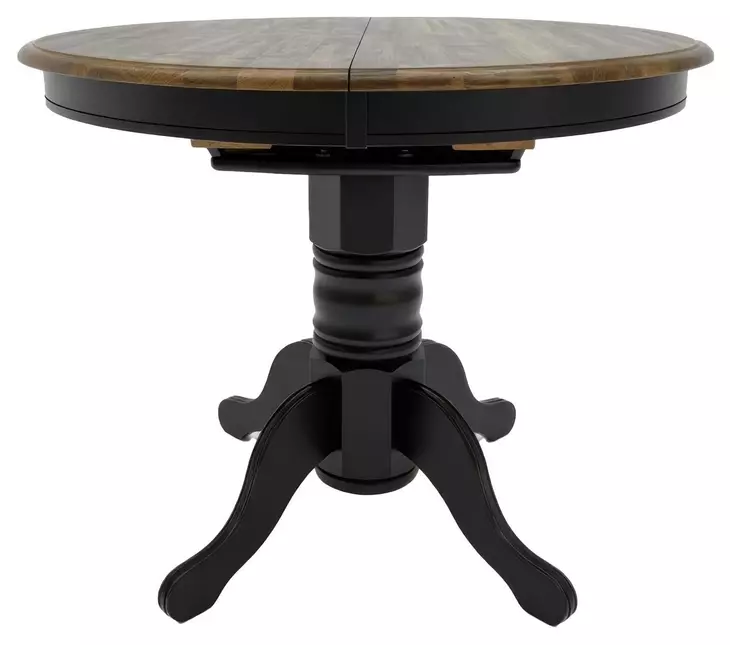 Carolina Crossing Antique Honey and Black 57" Extendable Rectangular Gathering Table