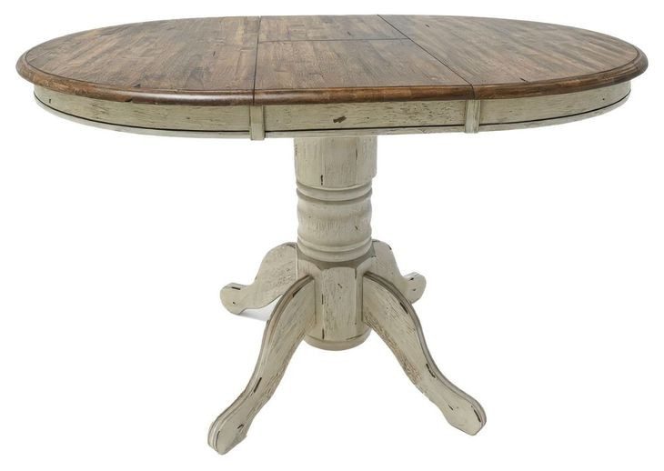 Savannah Crossing Antique Honey and White 57" Extendable Rectangular Gathering Table