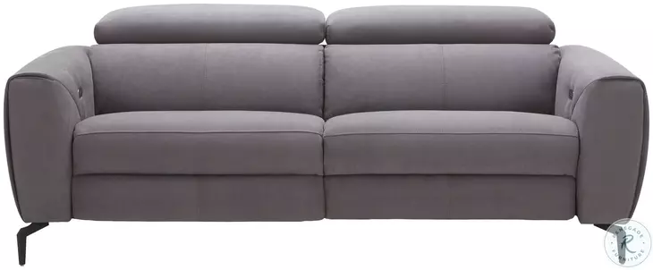 Lorenzo Grey Power Reclining 82" Sofa