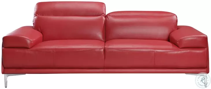 Nicolo Red 86" Sofa
