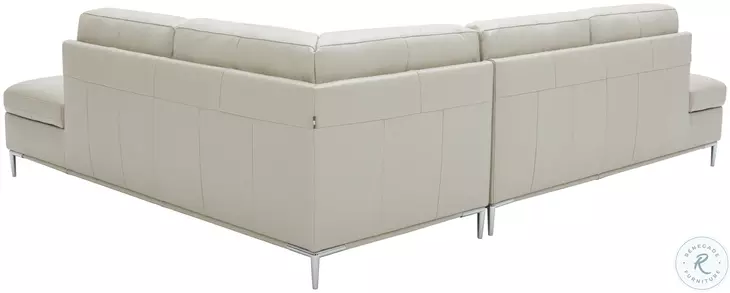 Leonardo Silver Grey Chaise RAF Sectional