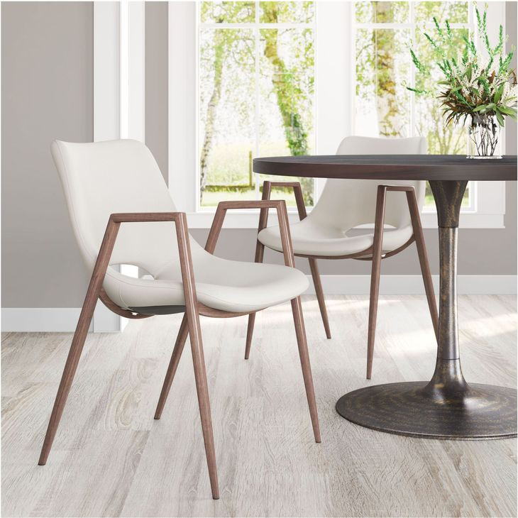 Desi Beige Dining Chair Set Of 2