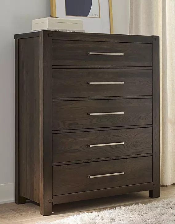 Joinery Espresso Oak 5 Drawer Chest