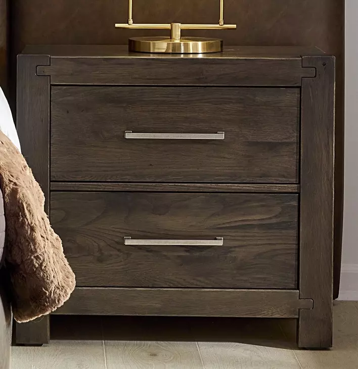 Joinery Espresso Oak 2 Drawer Nightstand