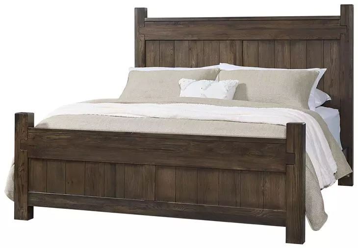 Joinery Espresso Oak Queen Poster Bed