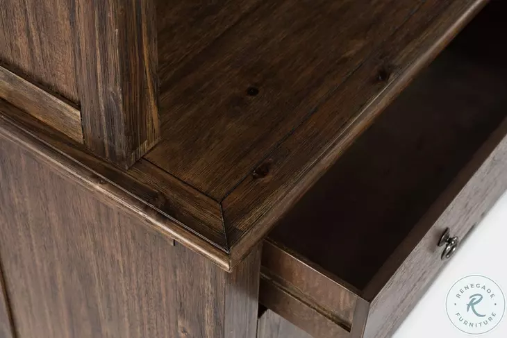 Bakersfield Wire Brush Brown Server