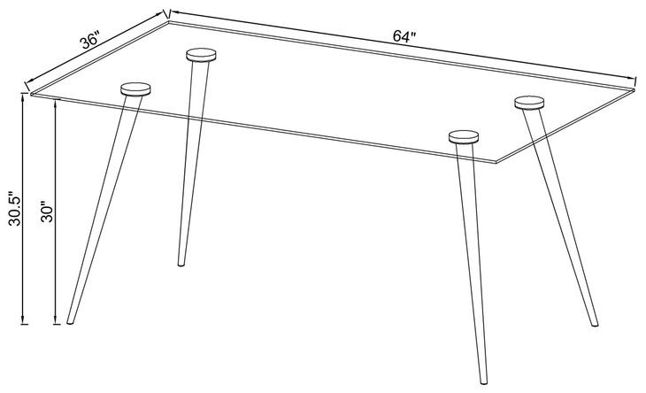 Gilman Gold Dining Table