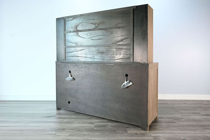 Walton Wheat Wall Bar with Hutch and USB Charging