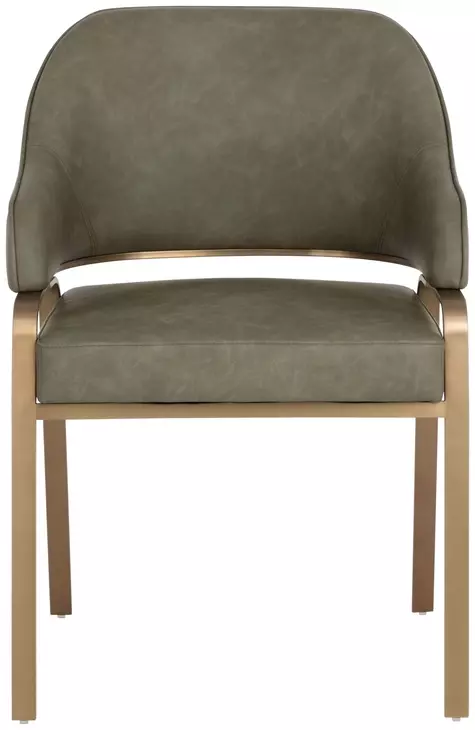Malachi Ivanhoe Pine Upholstered Dining Arm Chair