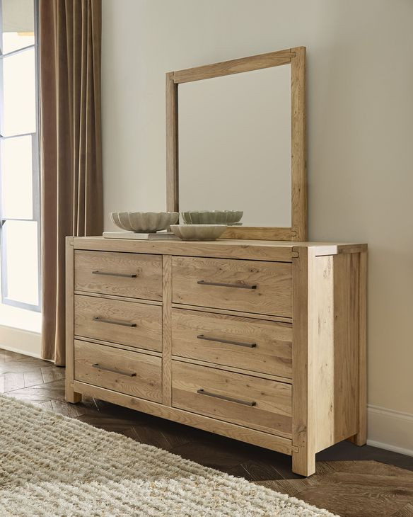 Joinery Natural Oak Square Dresser Mirror