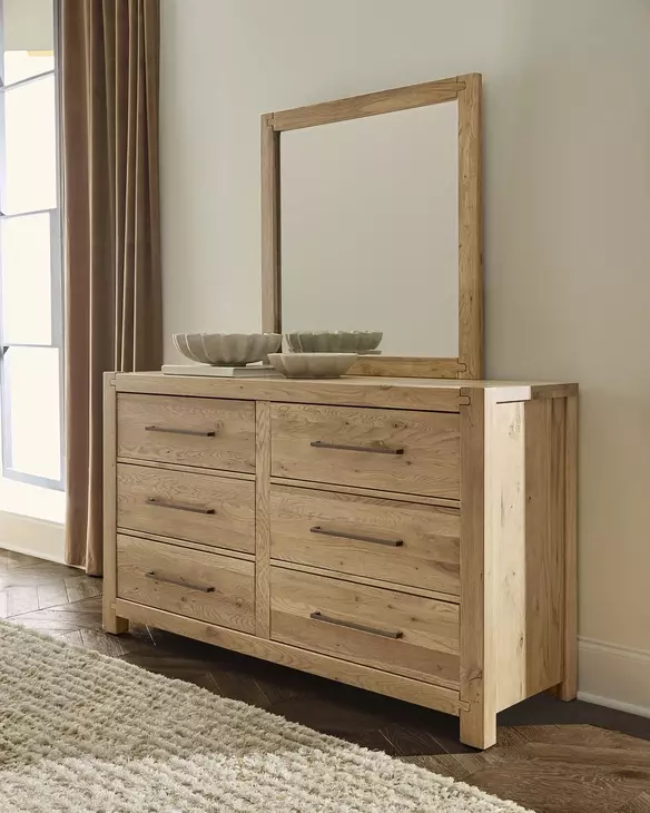 Joinery Natural Oak Square Dresser Mirror