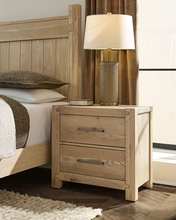 Joinery Natural Oak 2 Drawer Nightstand