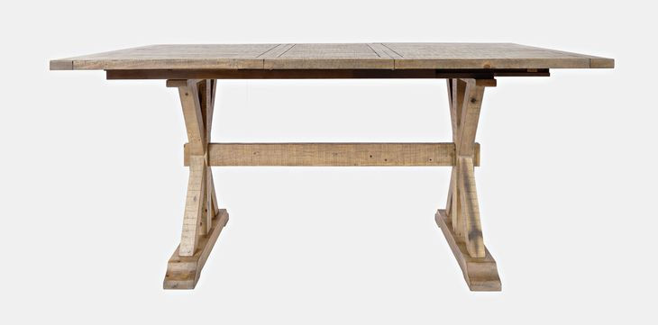 Carlyle Crossing Medium Brown 78" Extendable Rectangular Counter Height Dining Table