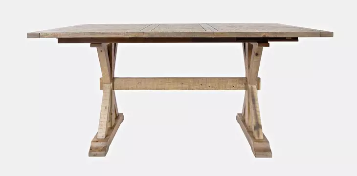 Carlyle Crossing Medium Brown 78" Extendable Rectangular Counter Height Dining Table