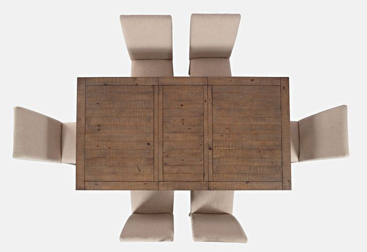 Carlyle Crossing Medium Brown 7 Piece Counter Height Dining Set