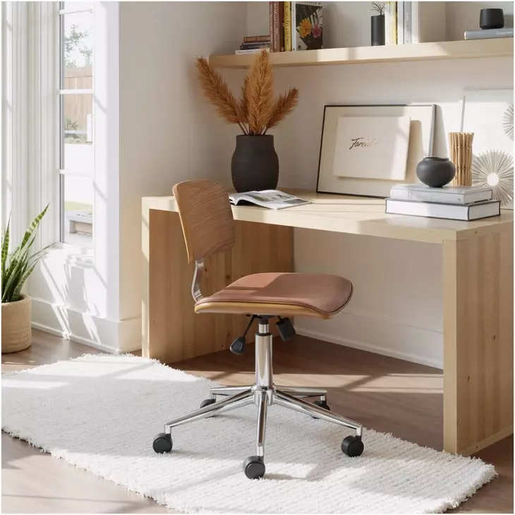 Duravel Brown Adjustable Office Chair From Zuo | Coleman Furniture