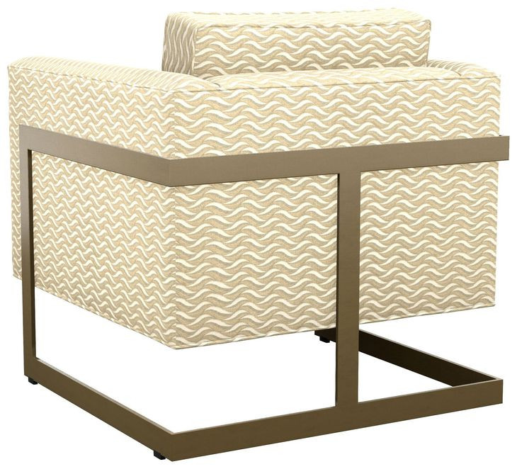 Winthrop Beige Upholstered Lounge Chair