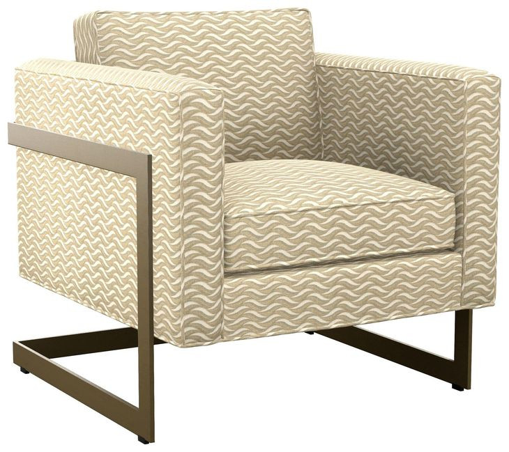 Winthrop Beige Upholstered Lounge Chair