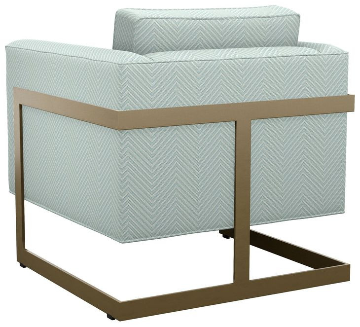 Winthrop Blue Upholstered Lounge Chair