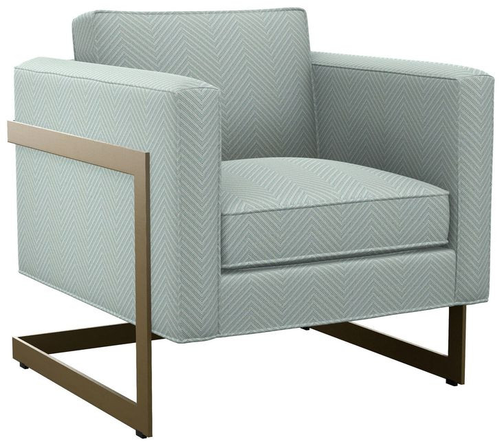 Winthrop Blue Upholstered Lounge Chair