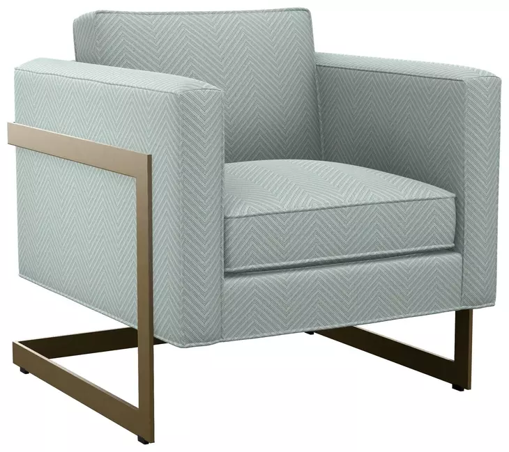 Winthrop Blue Upholstered Lounge Chair