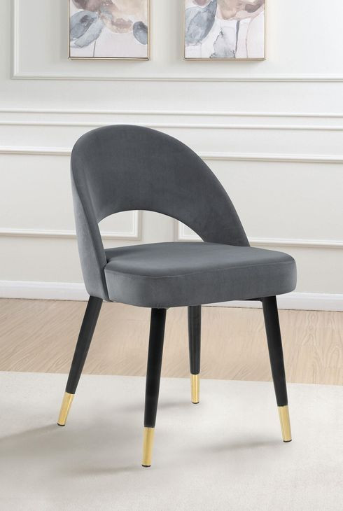 Lindsey Grey Arched Back Upholstered Side Chair Set of 2