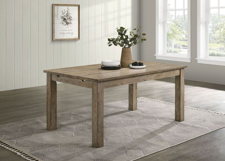 Cardova Vineyard Oak 87" Extendable Rectangular Dining Table