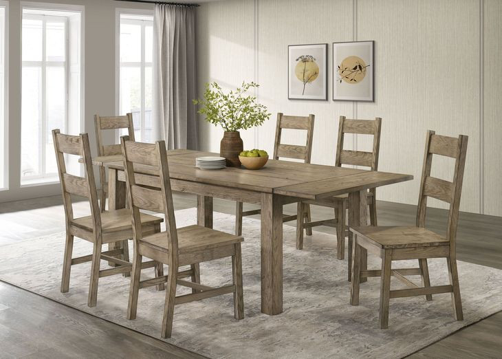 Cardova Vineyard Oak Extendable Rectangular Dining Room Set