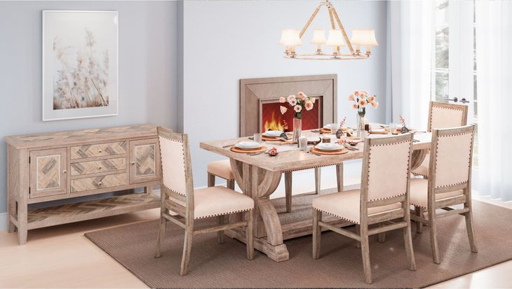Fairview Ash 78" Extendable Rectangular Dining Table