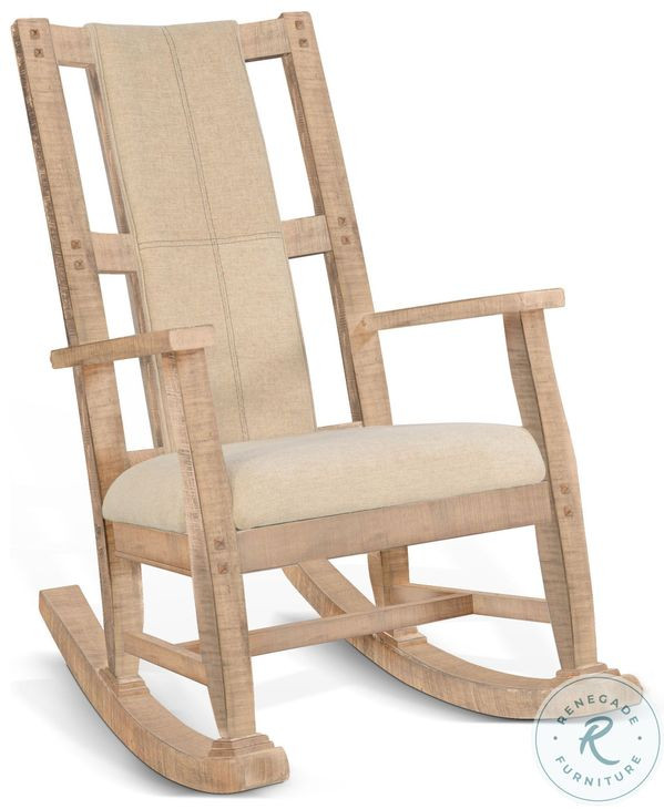 Cozy Luxe Beach Pebble Rocking Chair