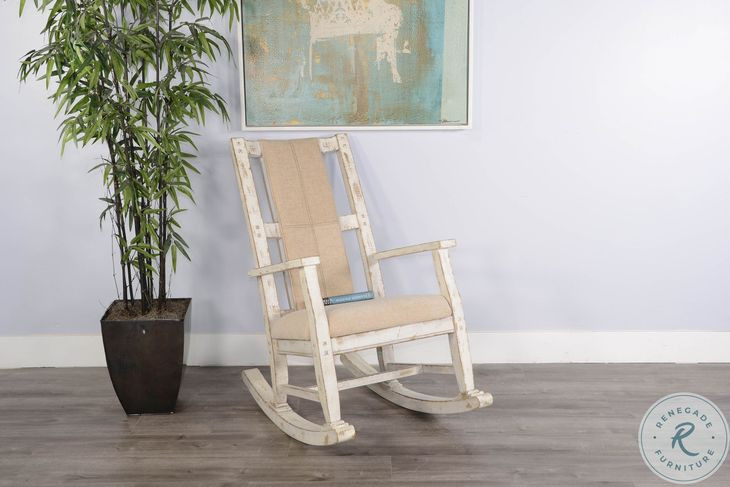 Seabright White Sand Rocking Chair