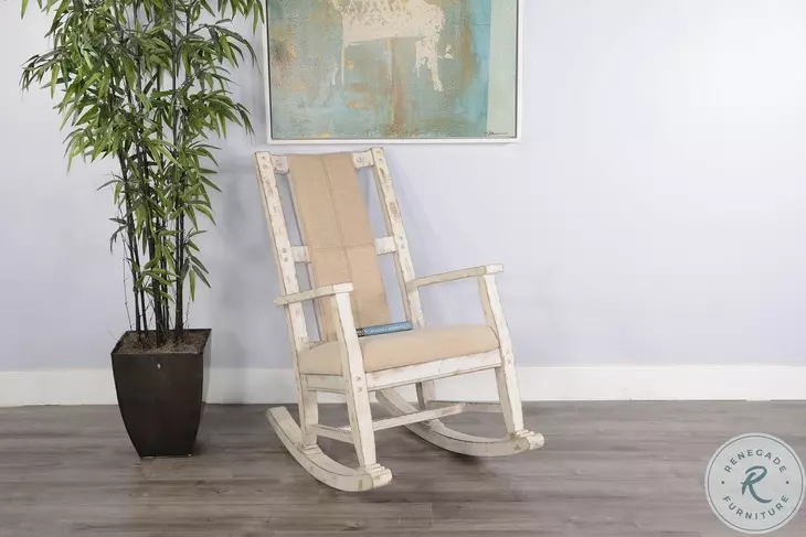 Seabright White Sand Rocking Chair