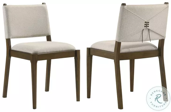 Ottowa Brown Upholstered Dining Side Chair Set of 2