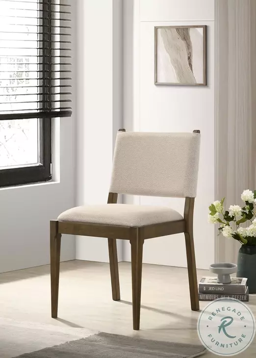 Ottowa Brown Upholstered Dining Side Chair Set of 2