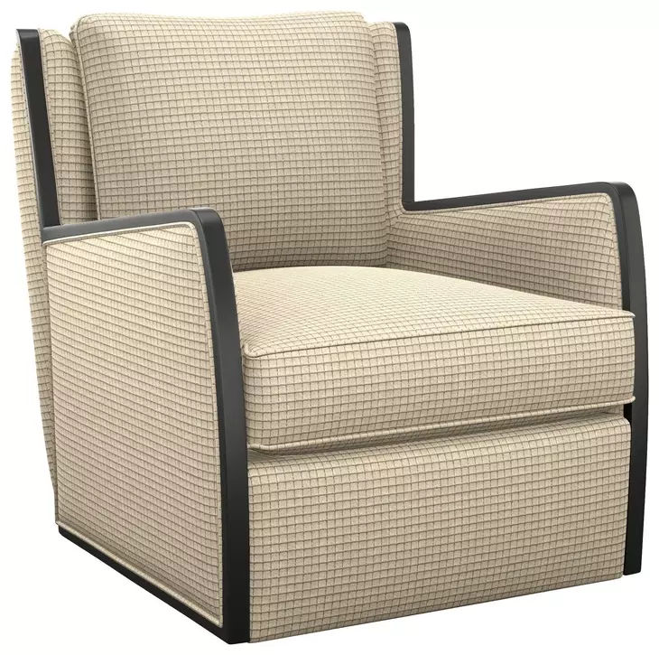 Delancey Cream Upholstered Swivel Chair