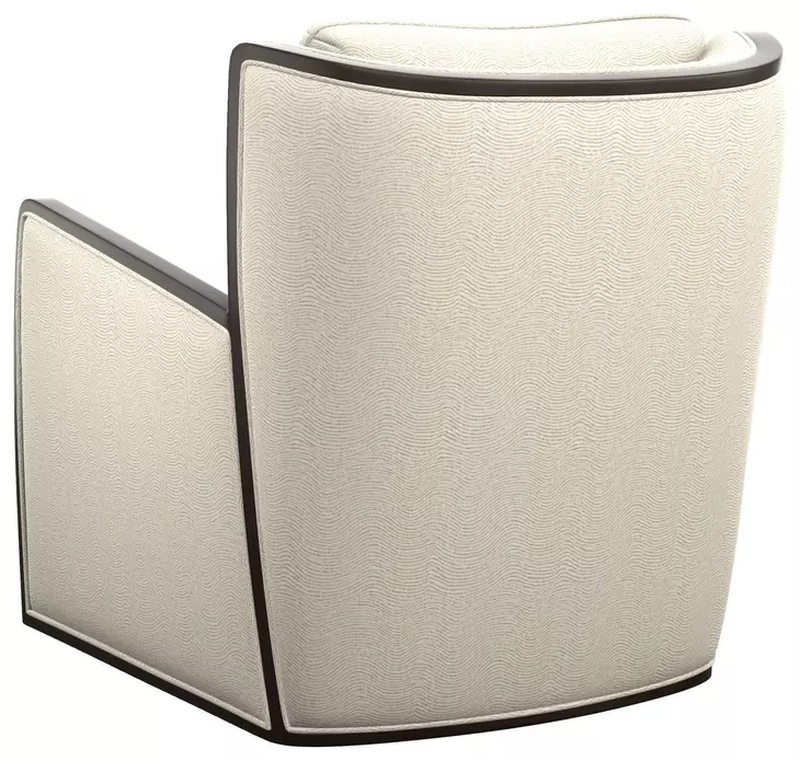 Delancey Beige Upholstered Swivel Chair