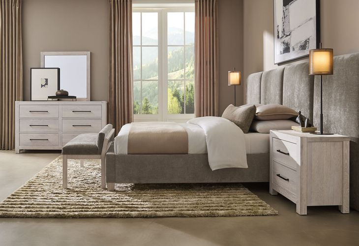 Joinery Washed White Oak 6 Drawer Dresser
