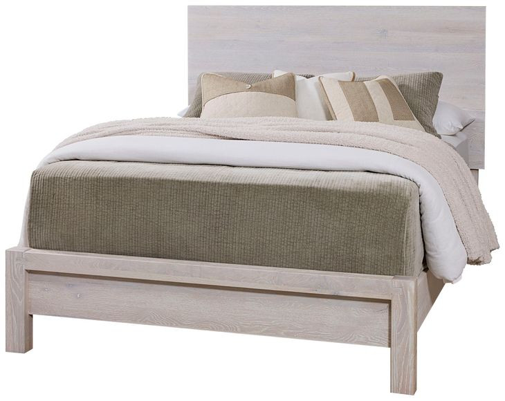 Joinery Washed White Oak Plank Panel Bedroom Set