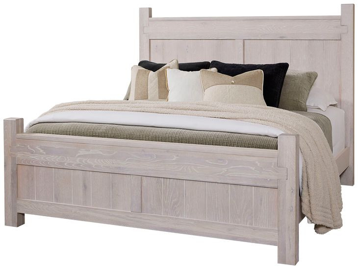 Joinery Washed White Oak Poster Bedroom Set