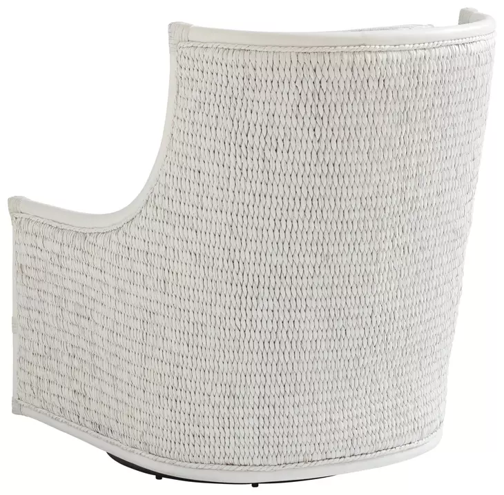 Ocean Breeze Preston Blue Upholstered Swivel Chair