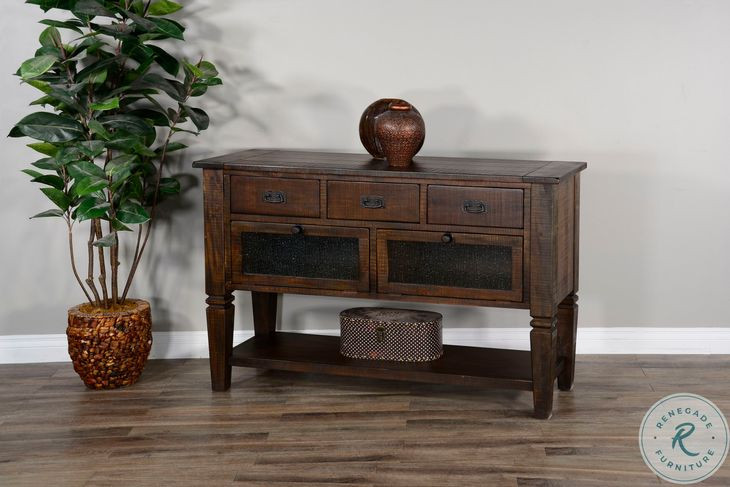 Havenstead Dark Brown 2 Door Server