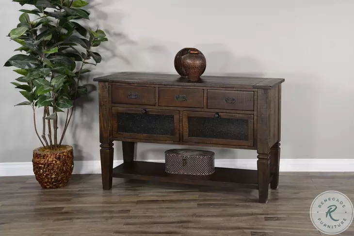 Havenstead Dark Brown 2 Door Server