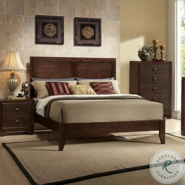 Madison Espresso King Panel Bed