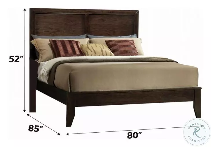Madison Espresso King Panel Bed