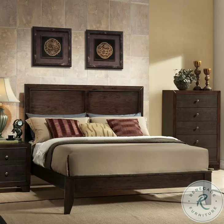 Madison Espresso Panel Bedroom Set