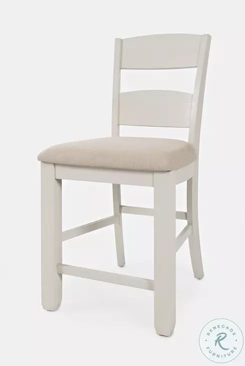 Dana Point Vintage White Ladderback Counter Height Stool Set Of 2