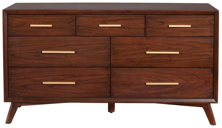 Arden Walnut 7 Drawer Dresser